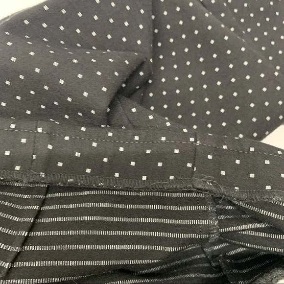 J Jill Slim Leg Ponte Pants Woman XS Pull On Black Polka Dots Stretch Comfort - Picture 12 of 13